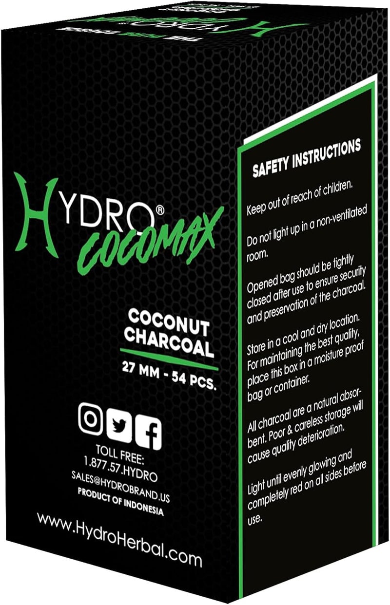 Hydro Coconut Charcoal - Ultimate Grilling & BBQ Experience with Cubes Made of Coconut Shell, Long-Lasting Odorless Charcoal - (1 KG) - Image 5